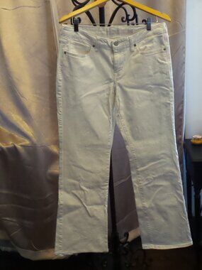 LUCKY Brand Low Rise White Lolita Bootcut Jeans Women Size 10/30 Like NEW